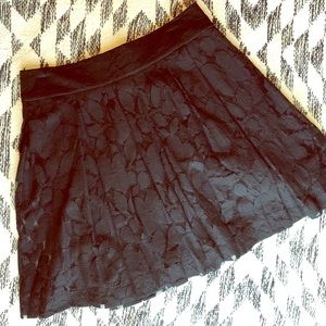 LOFT Black Lace Skirt